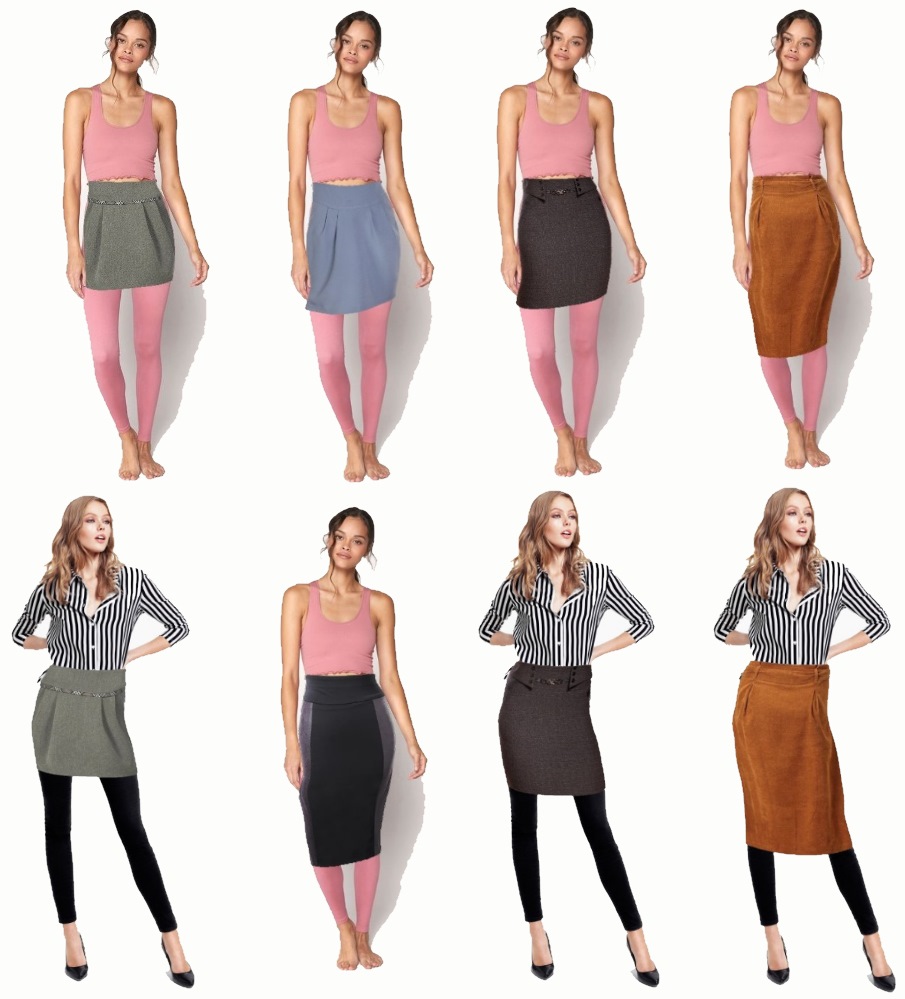 A skirt worn by artificial intelligence.